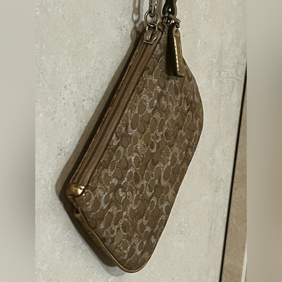 Coach Signature Glitter C Wristlet EUC - Picture 3 of 7